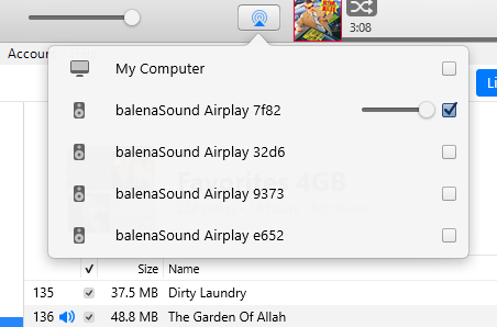 Airplay in iTunes