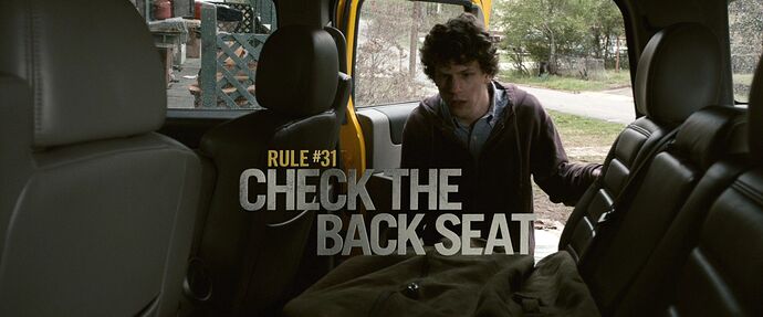 Rule 31 Check the Back Seat