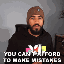 You Cant Afford To Make Any Mistakes Freemedou Sticker - You Cant ...