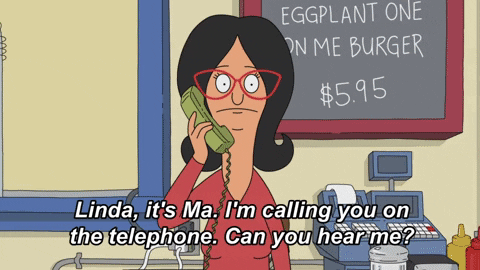 Telephone GIF by Bob's Burgers