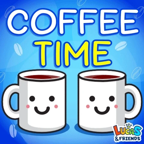 Good Morning Coffee GIF by Lucas and Friends by RV AppStudios