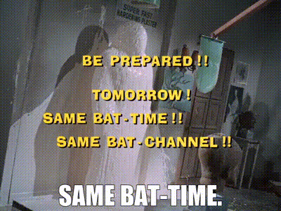 YARN | Same Bat-time. | Batman (1966) - S01E13 Adventure | Video gifs ...