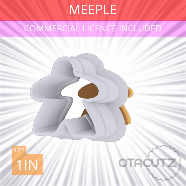 STL file Meeple Cookie Cutter 1in / 2.5cm 🍪 ・Design to download and 3D print・Cults