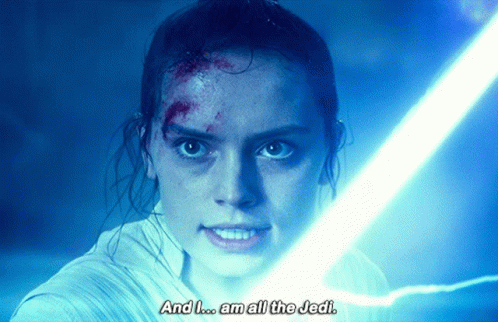 Star Wars Rey GIF - StarWars Rey AndIAmAllTheJedi - Discover & Share GIFs