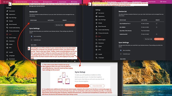 Brave Sync Chain Issue