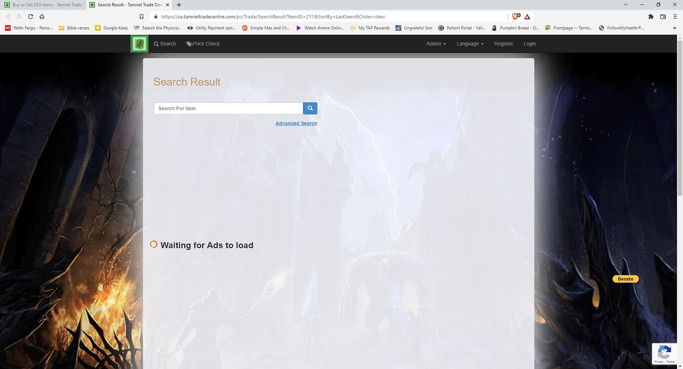 Tamriel trade center addon