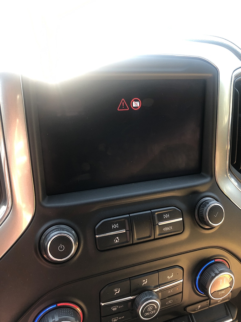 Backup camera exclamation, what should I check Maintenance/Repairs