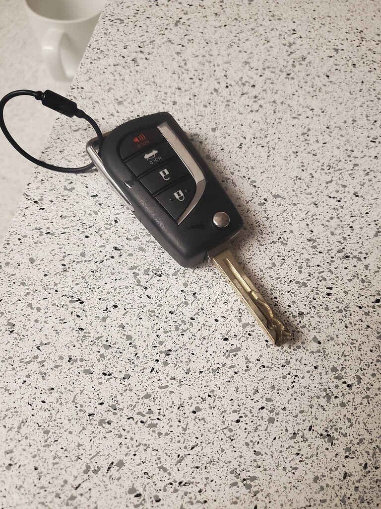 Is there a way to remove key from key fob of 2021 Corolla