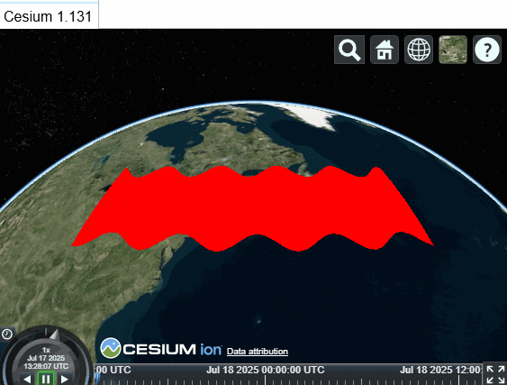 Cesium Dynamic Polygon