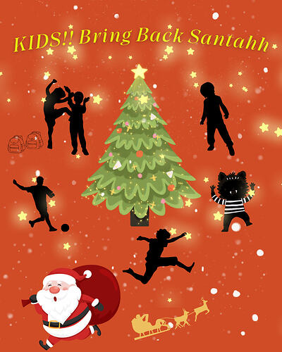 Purple Red Cute Festive Merry Christmas Instagram Post