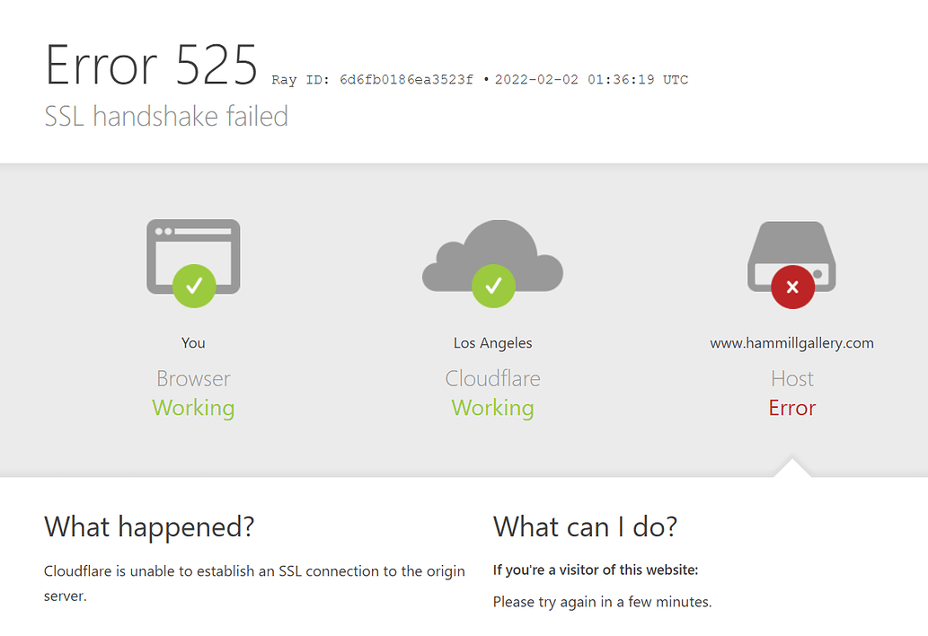 Error 525 ssl handshake. Error 525 ssl handshake
