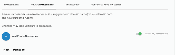 Private Nameservers