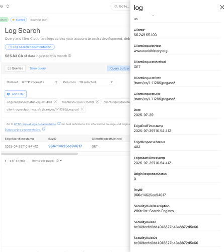Log Exporer HTTP