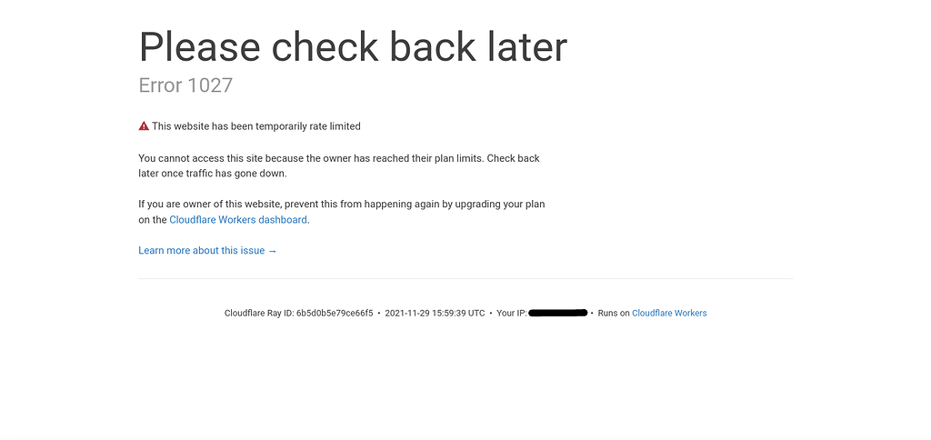 Error 1027 when I load my worker, but I don't see how it has