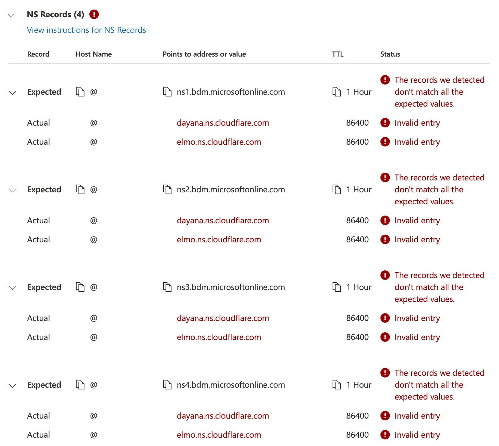 MS 365 setup - 1.1.1.1 - Cloudflare Community
