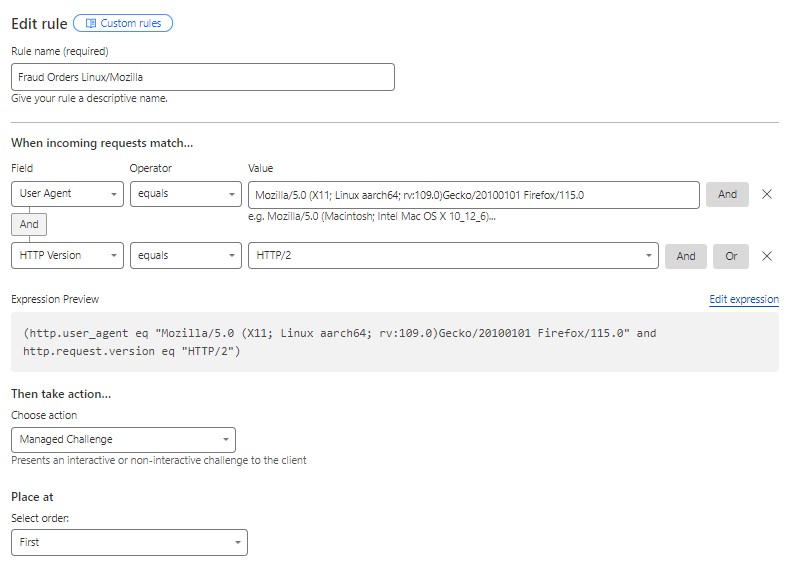 Custom WAF Rule Failed - Why? - Web Application Firewall - Cloudflare ...