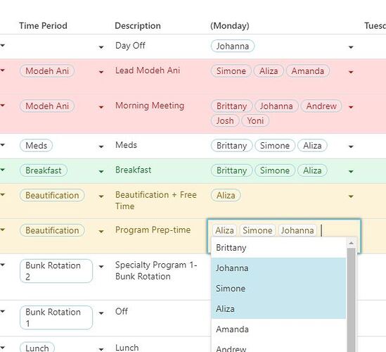 full schedule beaut.