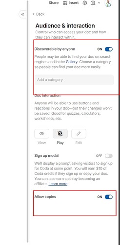 Discoerable by anyone