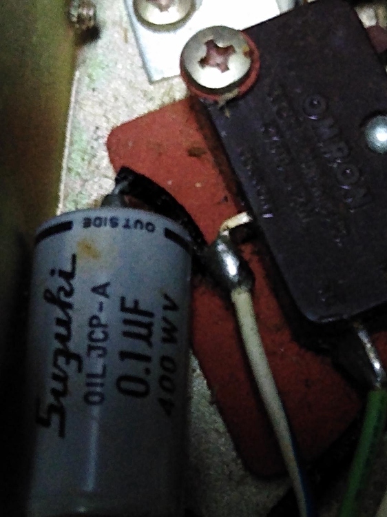 1970's reel to reel capacitor exploded Capacitors Electronic