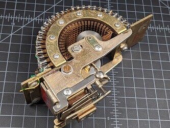 Picture of an antique 10-pole 24-position mechanical sequencer from the author’s collection.