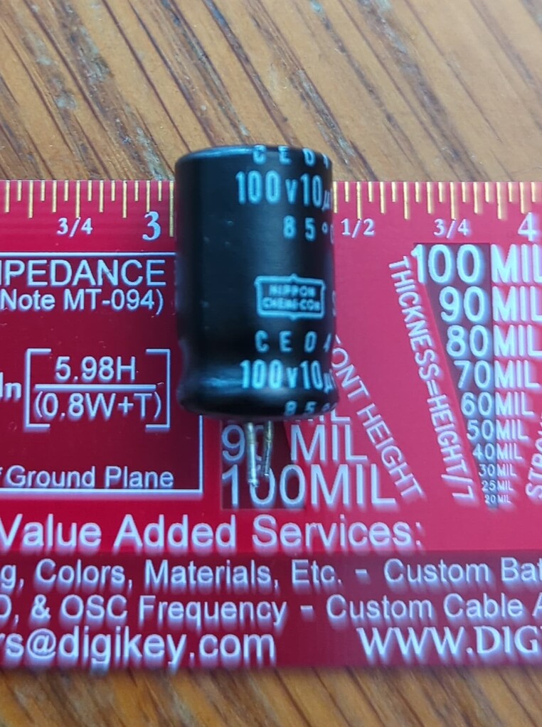 Looks like a polar electrolytic, but it's not. Help? - Capacitors