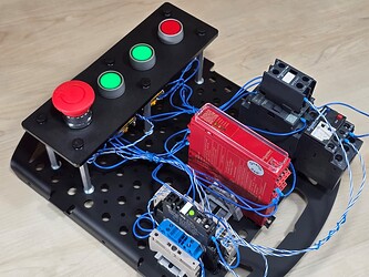 Figure 2: The trainer is used to evaluate a Schneider safety relay.