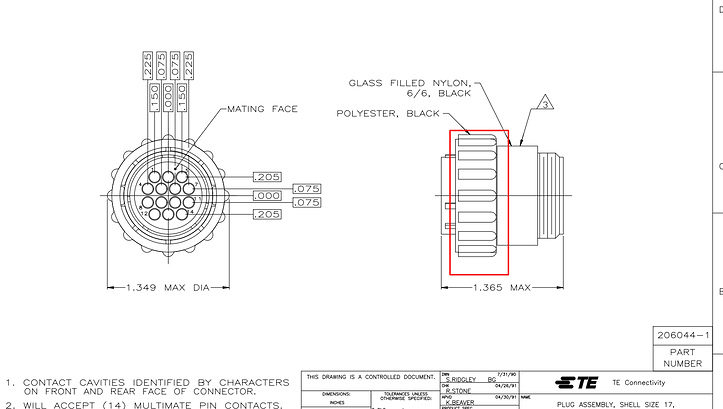 Connector lock identification - Circular Connectors - DigiKey TechForum ...