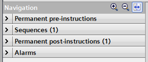 Figure 2: GRAPH function block navigation.
