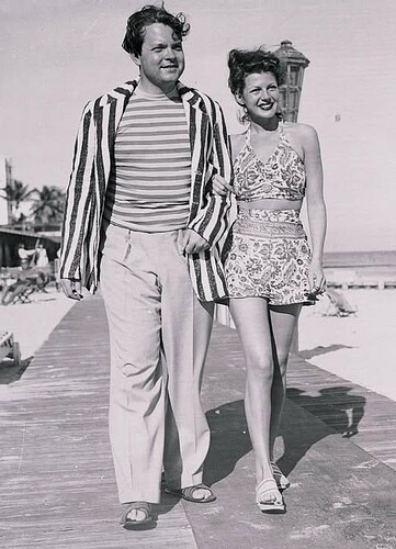 Orson Welles and Rita Hayworth Miami Beach