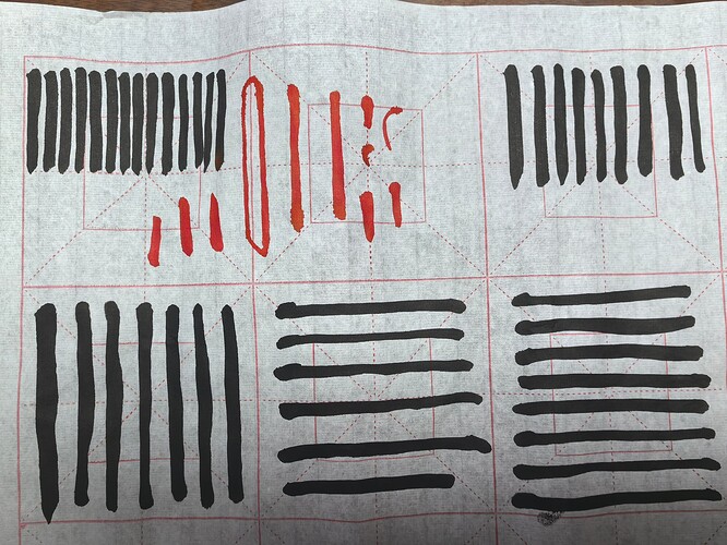 Day 1 Calligrphy Strokes