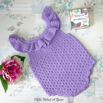 lilac frilled romper 1