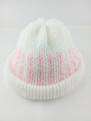 Baby girls fair isle hat-Newborn hats (2)