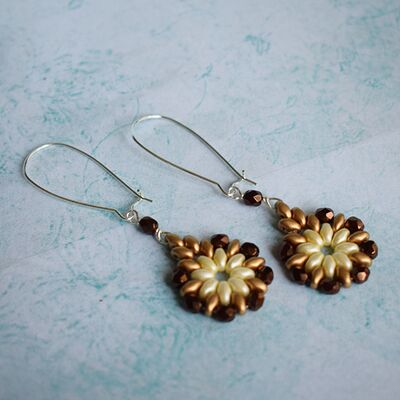 brown cream beaded1