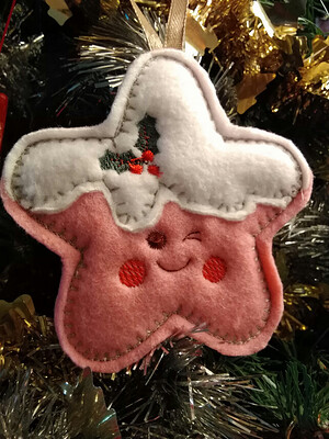 7382740-Star-Felt-Christma-Ornament-Tree-Pink-red-or-pink-cheeky-Personalised-available-0