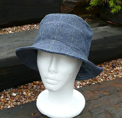 denim blue bucket hat