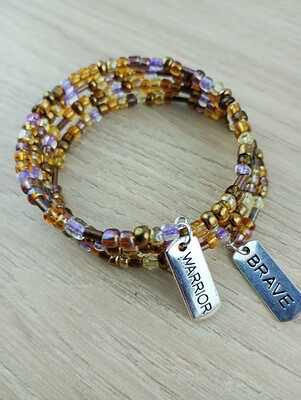 Brave Warrior Memory Wrap Bracelet (7)