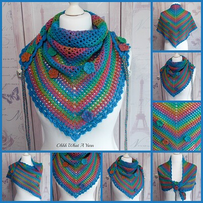 hermitage rainbow roadtrip scarf collage