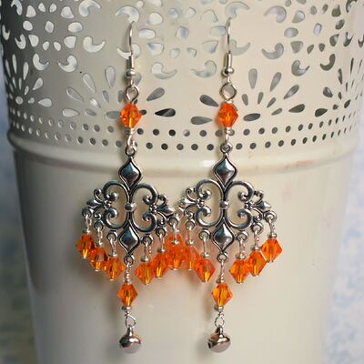 orange chandeliers1