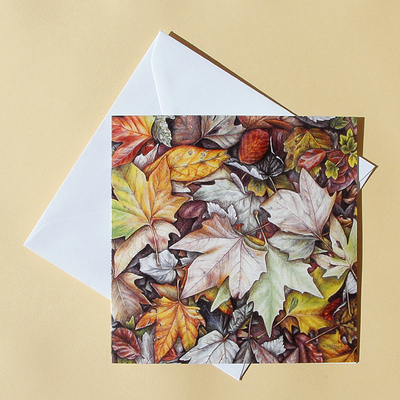 Fallen Leaves 4 with envelope