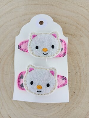 Kitty Cat Hair Clips (2)