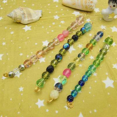 4 Icicle Christmas Tree Decorations or Sun Catchers, Christmas Decorations
