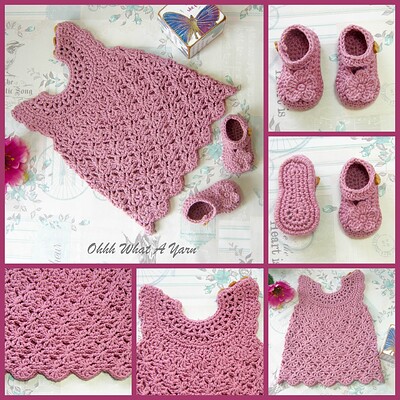 dusty pink cotton dress and shoes collage