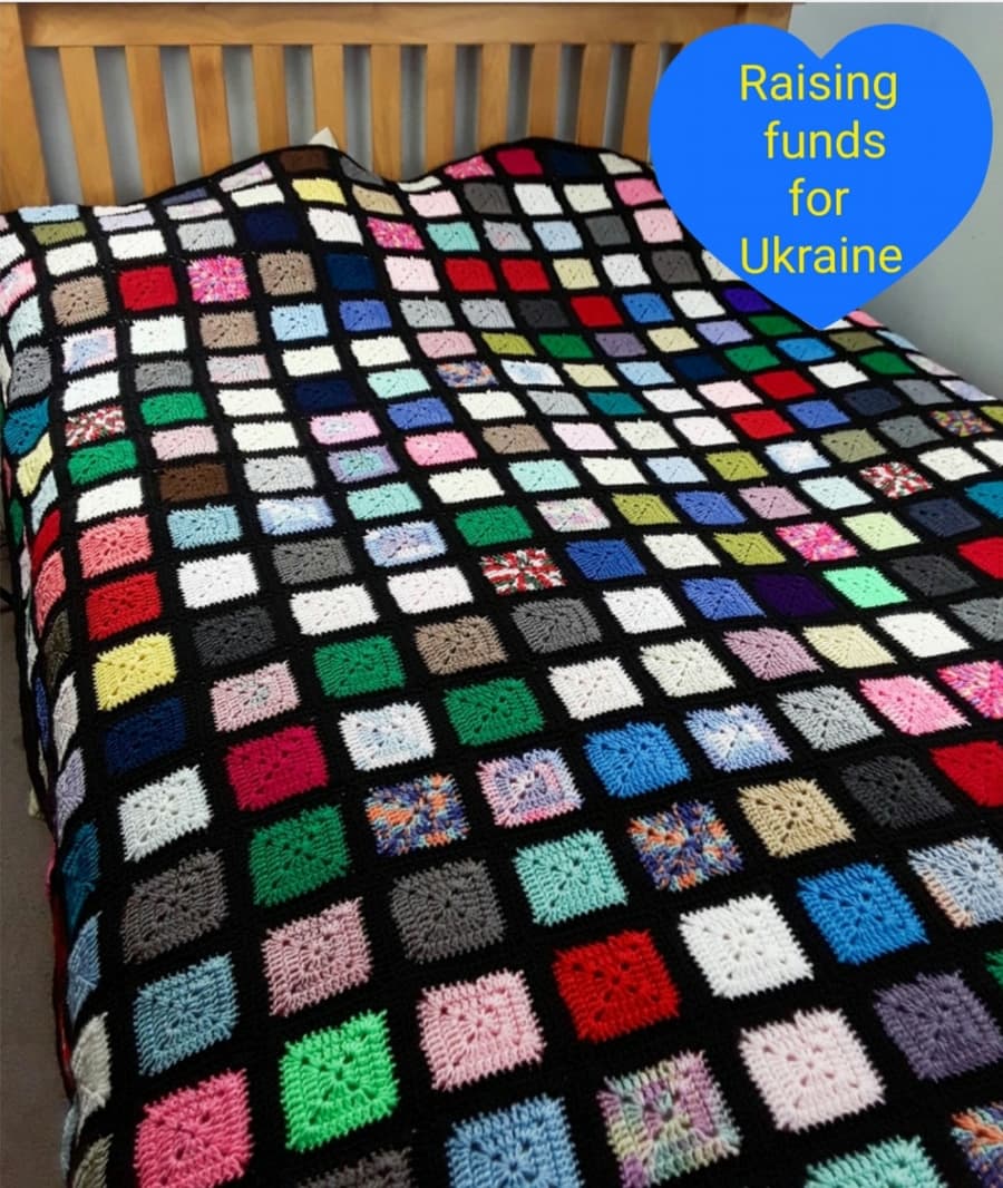 7906213-King-size-hand-crocheted-traditional-vintage-style-granny-square-blanket-throw--0