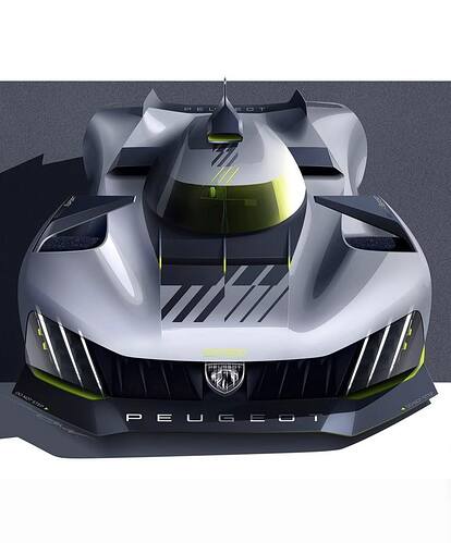 Peugeot 9x8 LMH sketch front