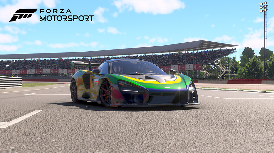 Senna on track
