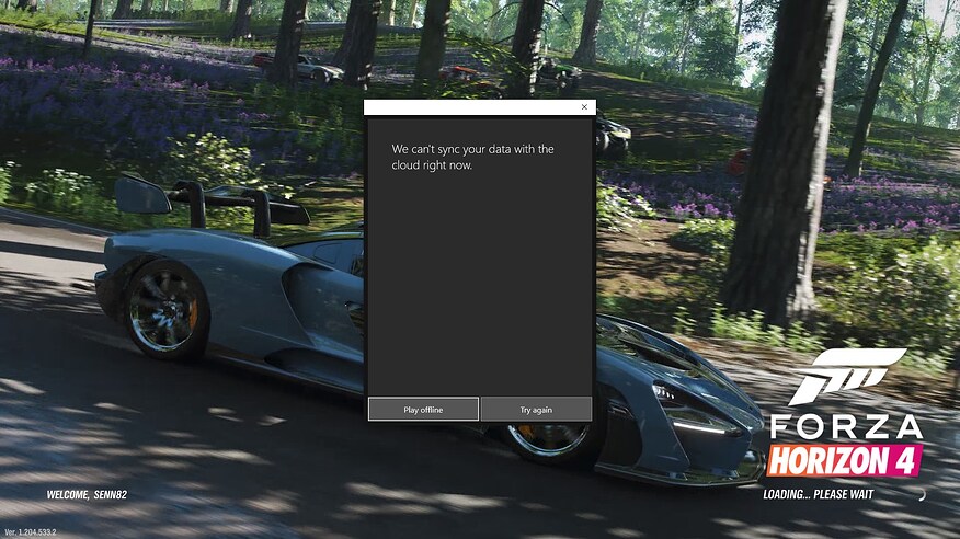Game can’t cloud sync/use auction house/most online features 
