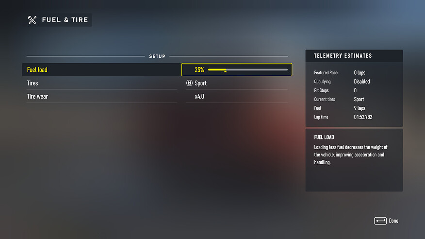 Test drive lap prediction