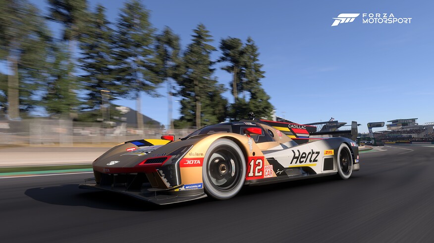 Cadillac V-series.R #12 Hertz Team JOTA at Le Mans.