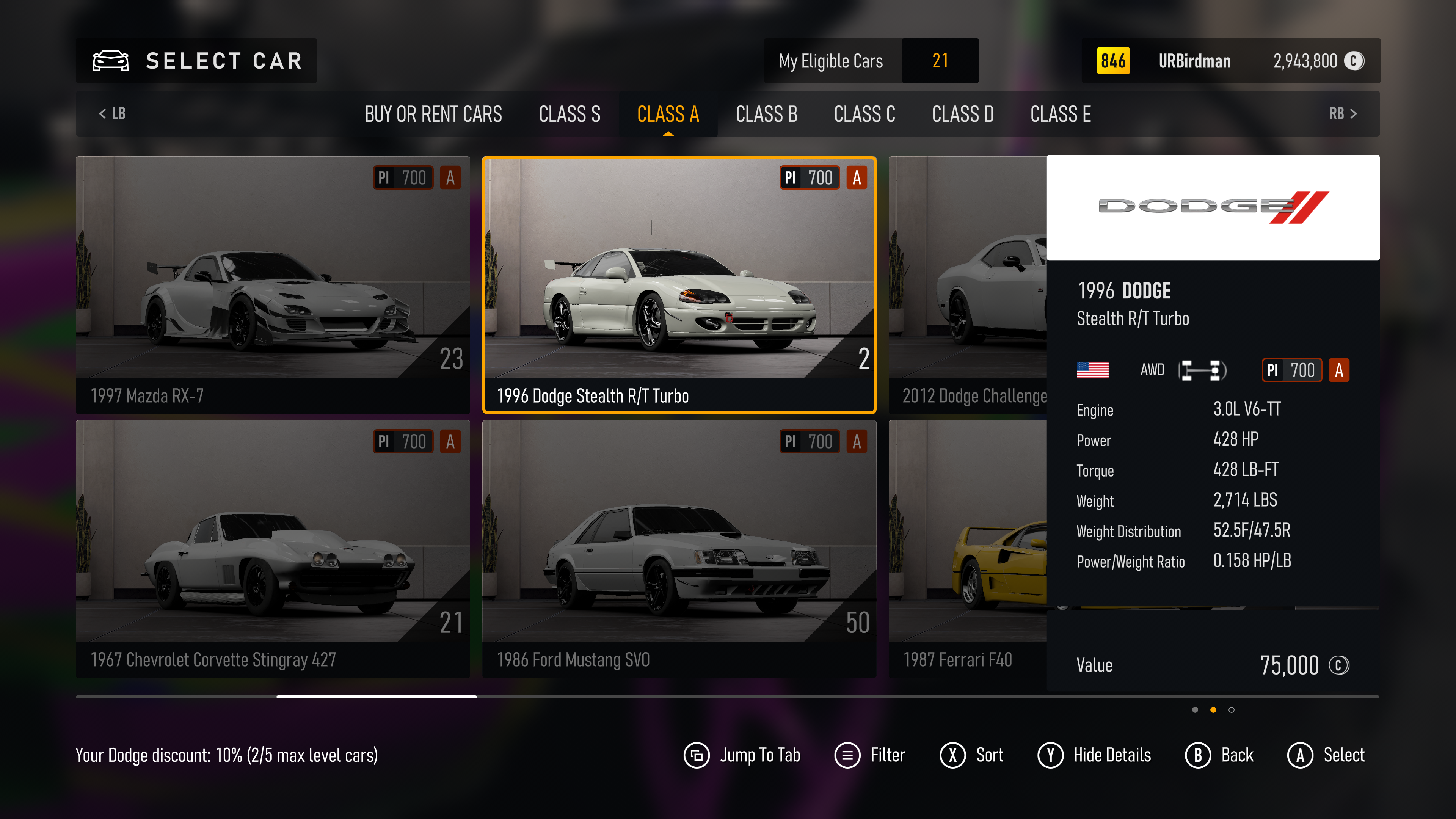 You can use V6, I4, R2, or whatever for A class 8 cylinder