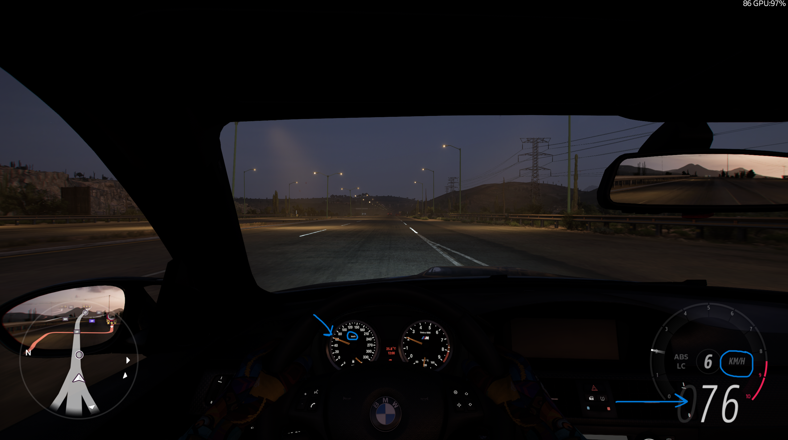 Cars 2008 BMW M3 E92 speedometer reading different between cockpit